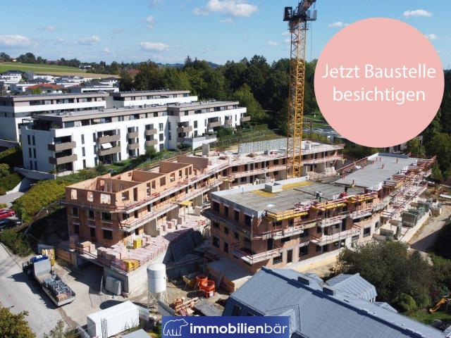 Baustelle jetzt besichtigen Wohnen am Uberlberg Neubau Gartenwohnung in Bestlage in Bad Schallerbach Top 7