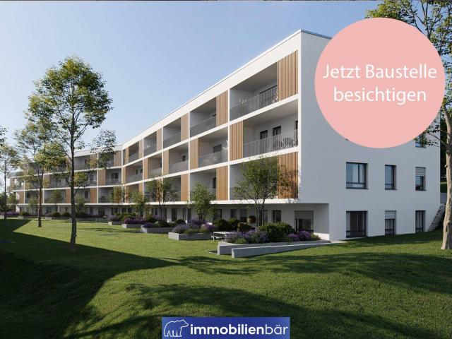 Baustelle jetzt besichtigen Wohnen am Uberlberg Neubau Gartenwohnung in Bestlage in Bad Schallerbach Top 2