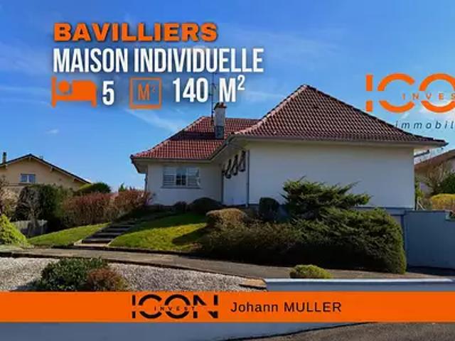 Bavilliers 90800 Achat / Vente maison 7 pièces t7 terrasse parking