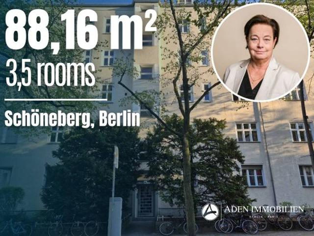 • Bayerisches Viertel, Schöneberg. Vermietete 3,5 Zi.Wohnung mit Süd Balkon! Eigenbedarf möglich! •