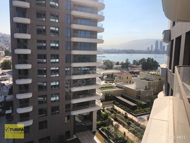 BAYRAKLI TURAN NEVA YALI İZMİR DENİZ MANZARALI KİRALIK 1+1 DAİRE