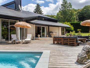 Bazoches 78 Maison d'architecte récente de 250m2, piscin
