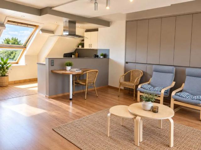 Bemeubelde studio in Lokeren verhuring korte periode 6 maanden
