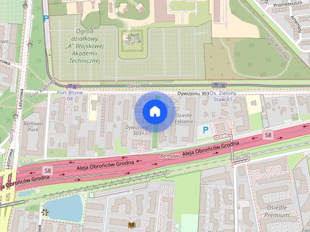 Bemowo | Dom parterowy 91 m² | Kominek
