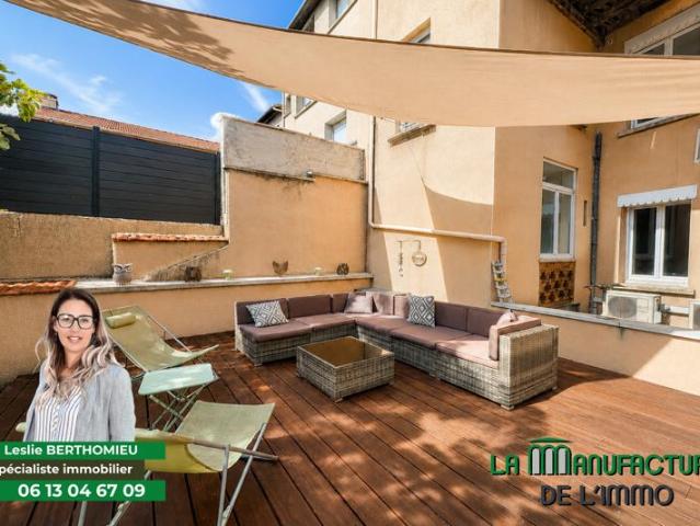 BEAU DUPLEX DE + 180M2 AVEC TERRAIN DE 400M2 SUR ST CHAMOND