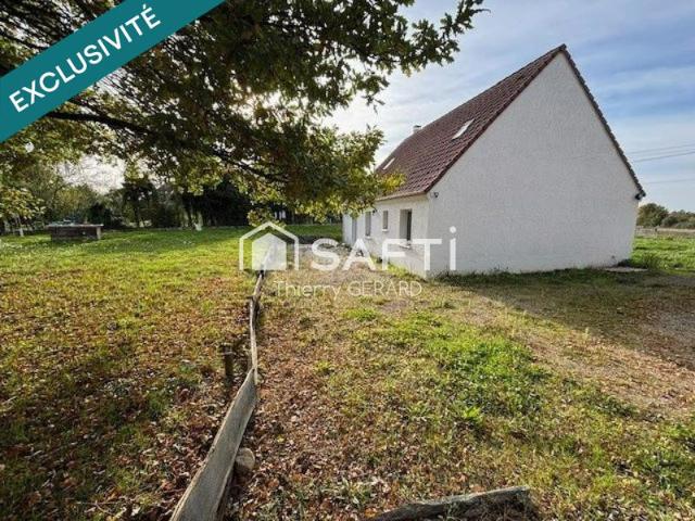 Beau pavillon de 130m2 hab. sur 2288m2 de terrain clos. A 1h30 de Paris, sotie A6 et gare a 15min