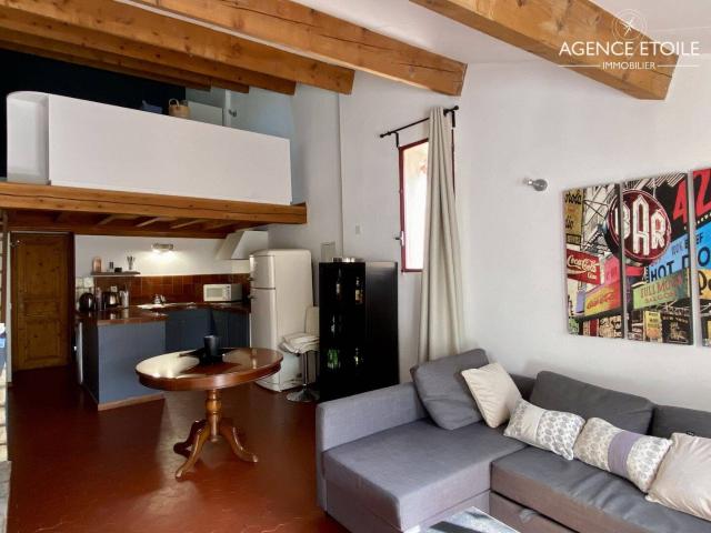 BEAU T2 MEUBLE CENTRE VILLE EN DUPLEX AVEC TERRASSE Rue Puits n