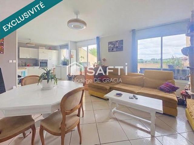 Beau T3 bis 80 m² au dernier étage – Terrasse de 15 m² + garage
