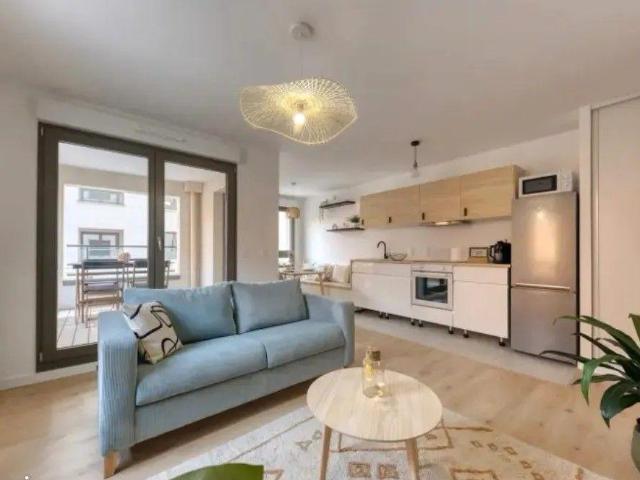Beau 2P meublé 46m² nouvel écoquartier Beauclair