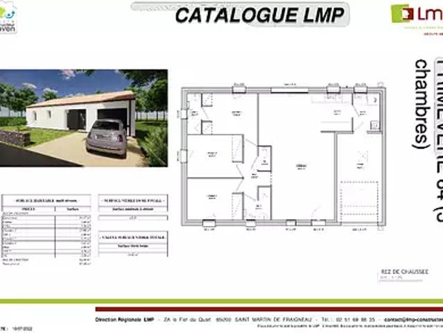 Beaufou 85170 Programme neuf maison neuf à vendre 4 pièces