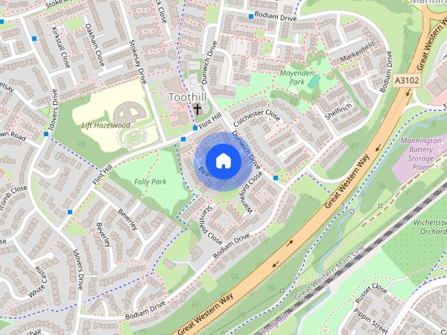 Beaulieu Close, Toothill, Swindon