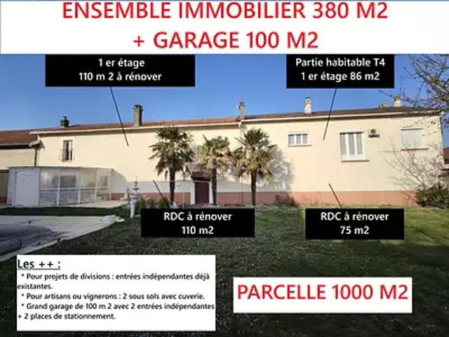 Beaumont sur Vesle 51360 Achat / Vente maison 4 pièces t4