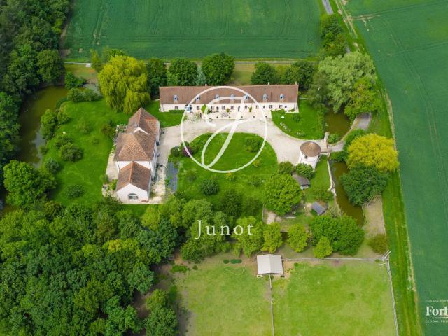 Beaune la Rolande LOIRET Maison de caractère avec douves — Dépendance, piscine — Parc de 4 ha