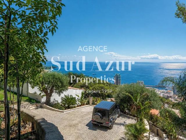 BEAUSOLEIL – Villa contemporaine rénovée avec vue mer panora. 255m² Beausoleil