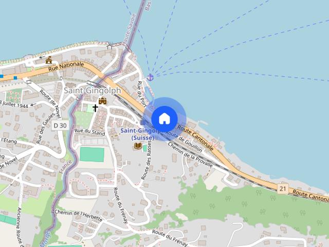 Beautiful 2.5 room apartment in St Gingolph