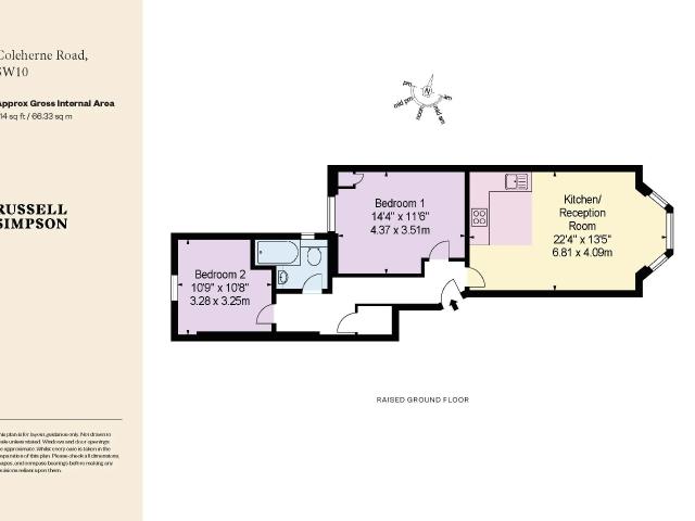 Beautiful and lofty two bedroom flat to rent on the edge of the Boltons Conservation Area