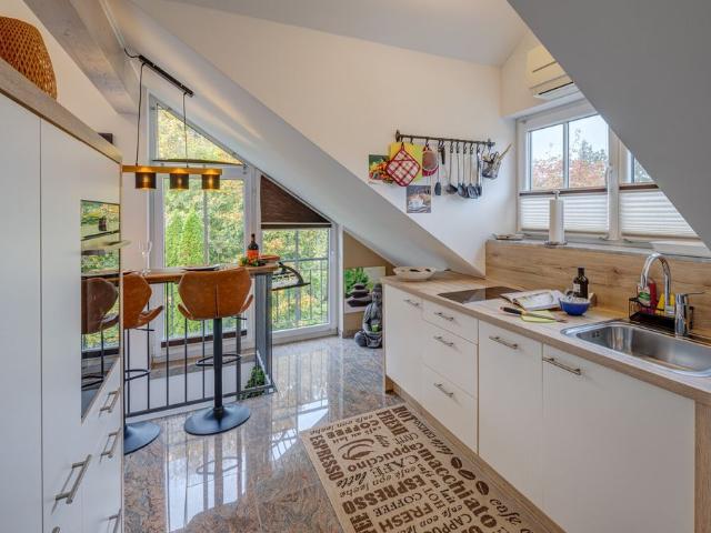 Beautiful attic apartment fro rent in quiet area