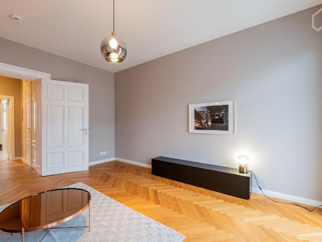 Beautiful, bright apartment in excellent location, with 2 balconies, Berlin Amsterdam Apartments for Rent