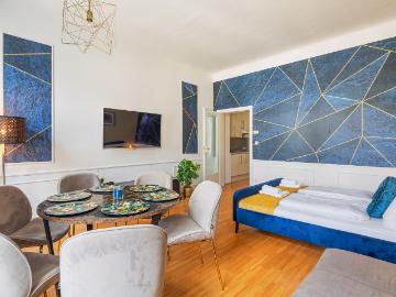 Beautiful fully furnished 1BR in Meidling for up to 5 people