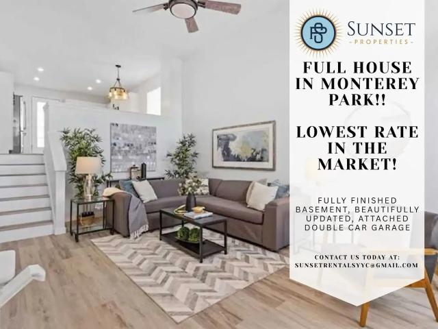 Beautifully Updated 3 Bed | 2 Bath Home with Finished Basement in Monterey Park — 3 Bedrooms House
