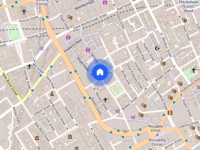 Beak Street, Soho, W1F