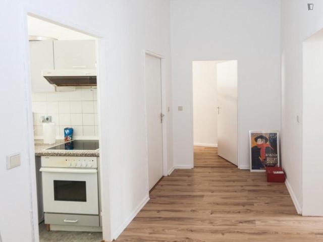 Bed in a twin bedroom near U Kurfürstenstr. Berlin metro station