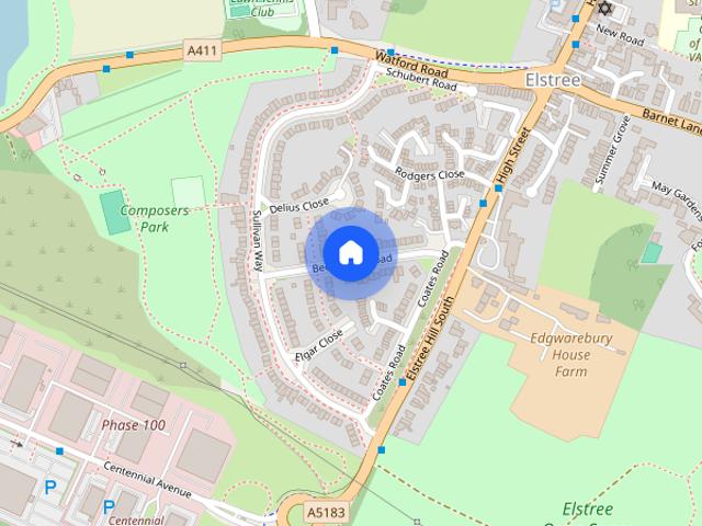 Beethoven Road, Elstree, Borehamwood, Hertfordshire, WD6