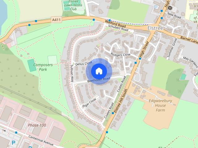 Beethoven Road, Elstree