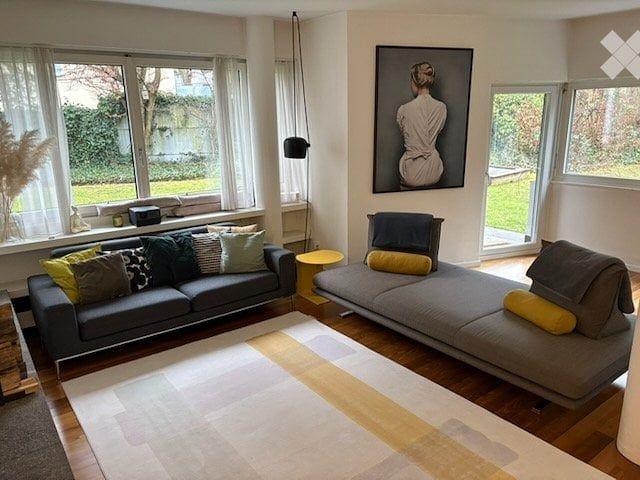 Befristet, möbliert: stilvolle 6.5 Zimmer Gartenwohnung