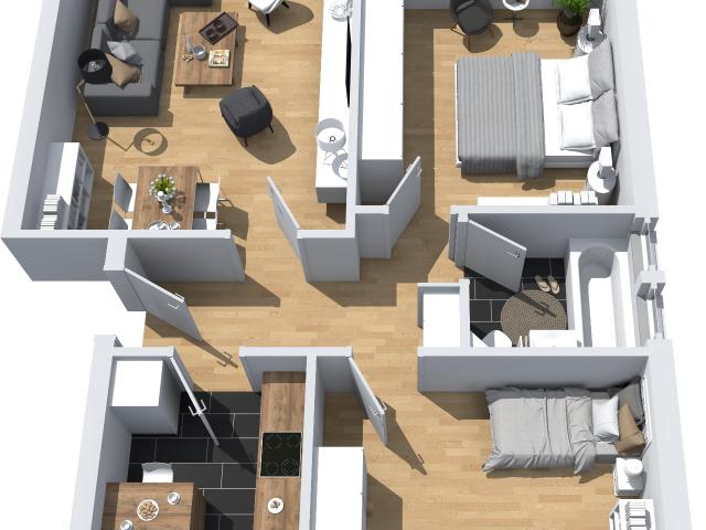 Behagliche 3 Zimmer Wohnung mit Sonnen Loggia im Ort Ofen