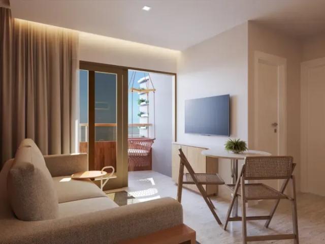 Beira mar de peroba, 02 quartos, piscina privativa, térreo exclusivo, excelente tipologia