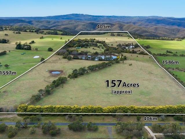 157 Acres | Elevated Estate with City Views & State Forest Frontage