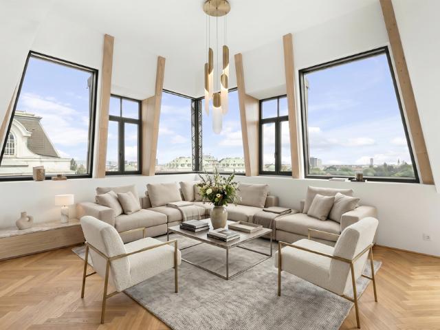 Belvedere Penthouse! Kaiserliches Panorama und zeitlose Eleganz
