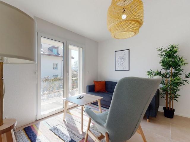 Bel appartement 1 chambre, meublé, à 10min de Payerne, entièrement équipé