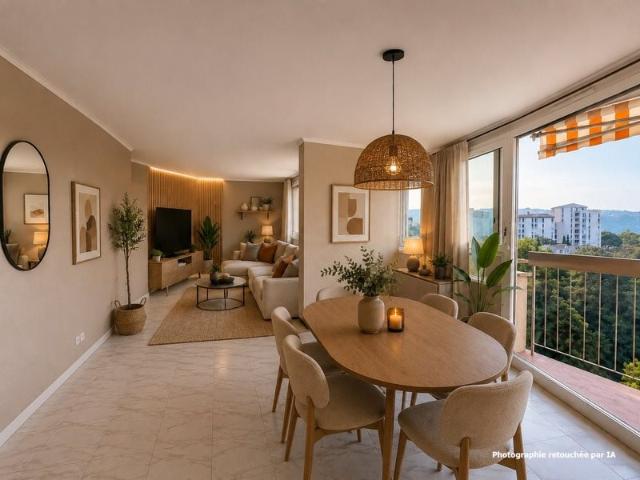 Bel appartement 5 pièces 3 chambres avec terrasse, aperçu. 83m² Carros