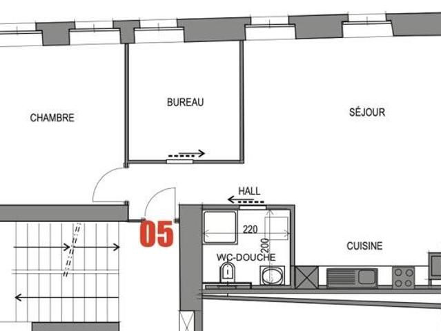 Bel appartement de 3,5 pièces au centre du village