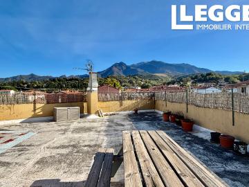 Bel appartement de 3 chambres avec superbe terrasse panoramique à 360° au cœur de Prades