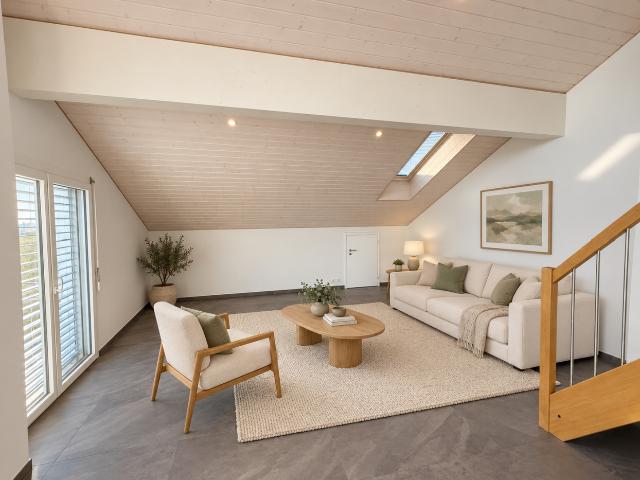 Bel appartement de 2.5p, avec mezzanine / Bottens