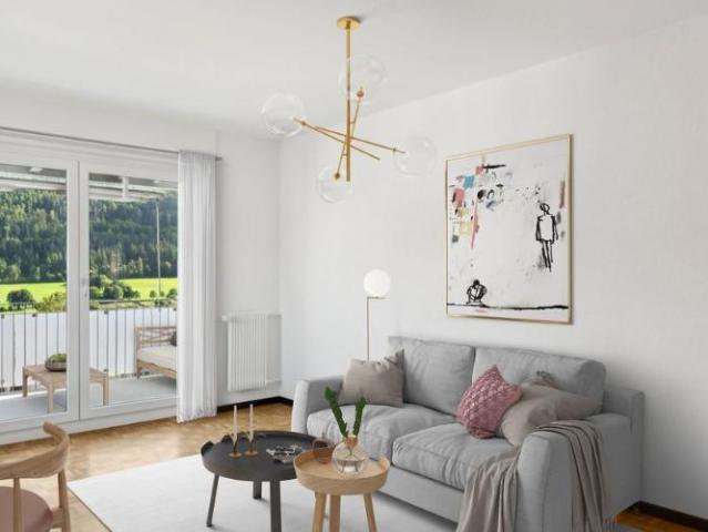 Bel appartement lumineux de 3 pièces avec balcon et ascenseur