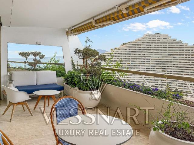 Bel appartement rénové à Marina baie des anges à l’étage éle. 95m² Villeneuve Loubet
