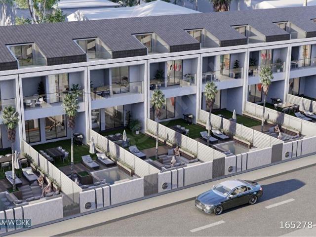 BELEKTE PROJEDEN GÜVENLİKLİ SİTE İÇERİSİNDE ISITMALI HAVUZLU, MOBİLYALI 3+1 VİLLALAR