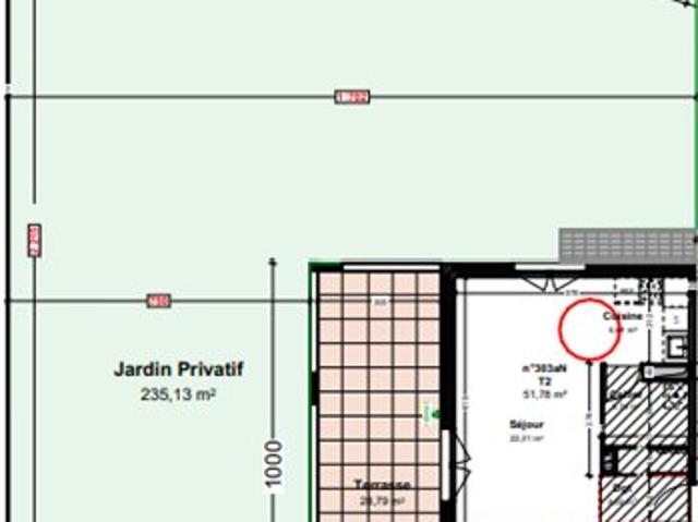 BELFORT Etang des Forges Très bel appartement de type T2 en rez de jardin REF VB3755