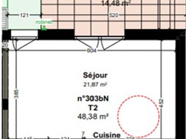 BELFORT Etang des Forges Très bel appartement de type T2 en rez de jardin REF VB3757