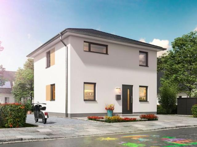 Beliebter OT von St. Ingbert, ruhige Wohnlage Nähe Bachlauf aber sicher, Stadtvilla in leichter Hanglage, Massivhaus von Town & Country Eff55 GEG, Preis incl. Grundstück
