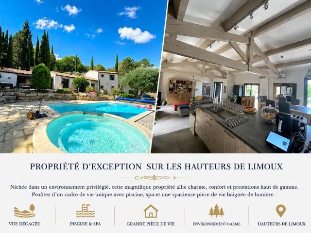 Belle villa de 166 m2 avec piscine, terrain 12730 m2 166m² Limoux