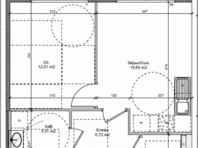 Belle appartement à Pulnoy de 41 m2