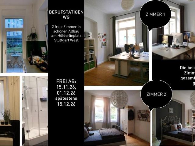 Berufstätigen WG 2 freie Zimmer am Hölderlinplatz Westen