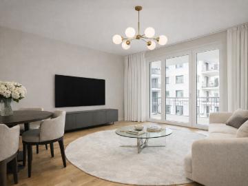 Berlin Schöneberg: Moderne und lichtdurchflutete 4 Zimmer Neubauwohnung ca. 140 m² mit Balkon & TG Stellplatz in familienfreundlicher City West lage