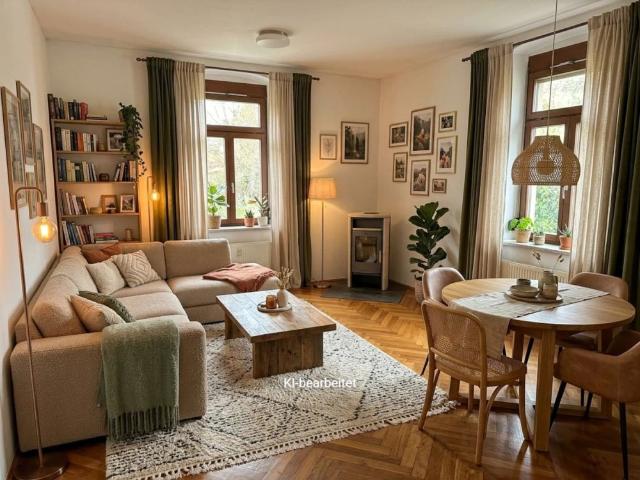 Bestens aufgeteilte, helle 2 Zimmer Wohnung mit möblierter Küche in zentraler und doch ruhiger Lage in Ried
