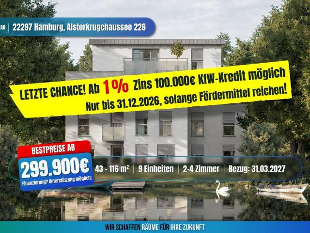 BESTPREIS+ 3 ZKB NEUBAU ab 1% ZINS 100.000 € KfW Kredit mit individueller Ausstattung möglich